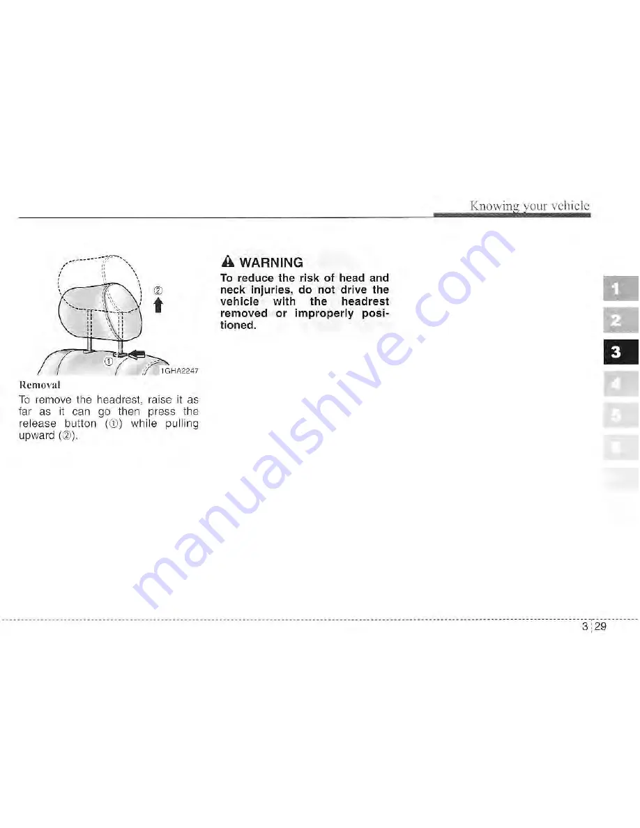 Kia Amanti Owner'S Manual Download Page 48