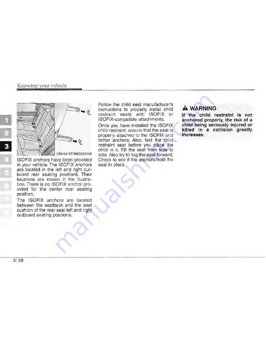 Kia Amanti Owner'S Manual Download Page 77