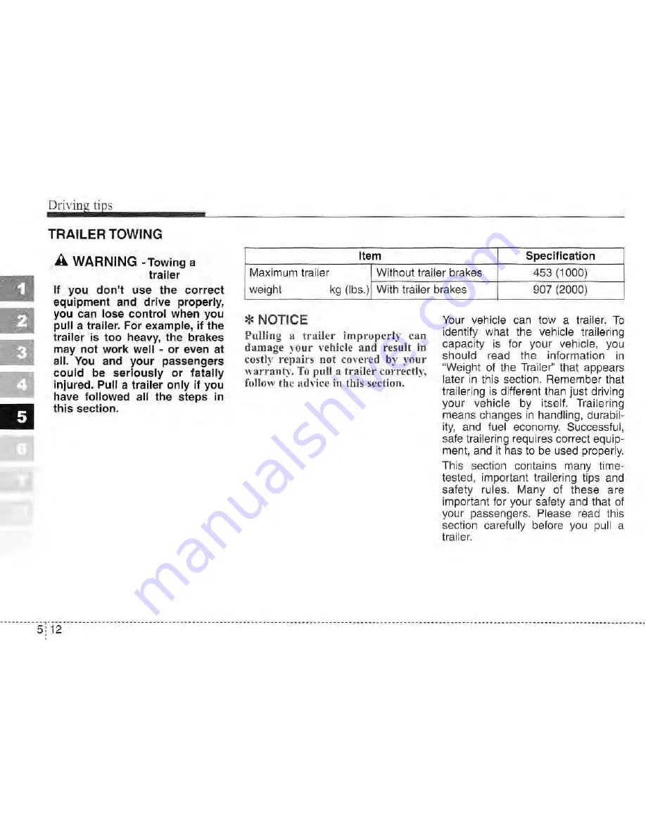 Kia Amanti Owner'S Manual Download Page 202