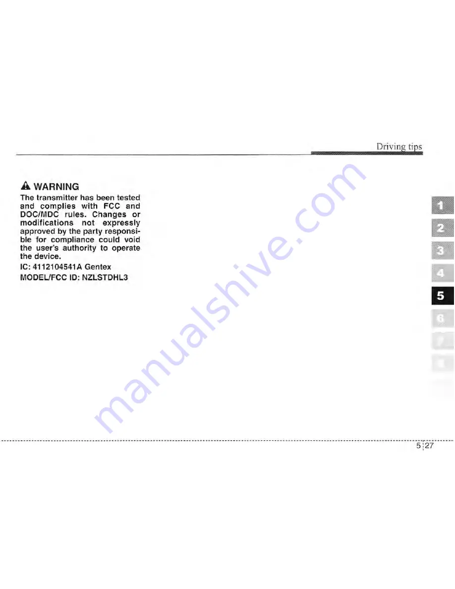 Kia Amanti Owner'S Manual Download Page 217