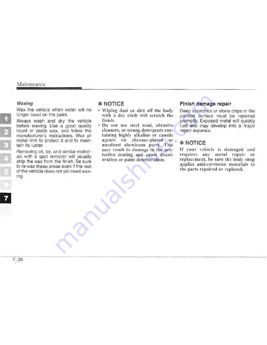 Kia Amanti Owner'S Manual Download Page 278