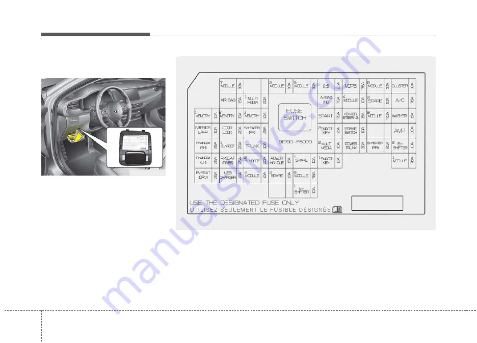 Kia CADENZA 2020 Owner'S Manual Download Page 501