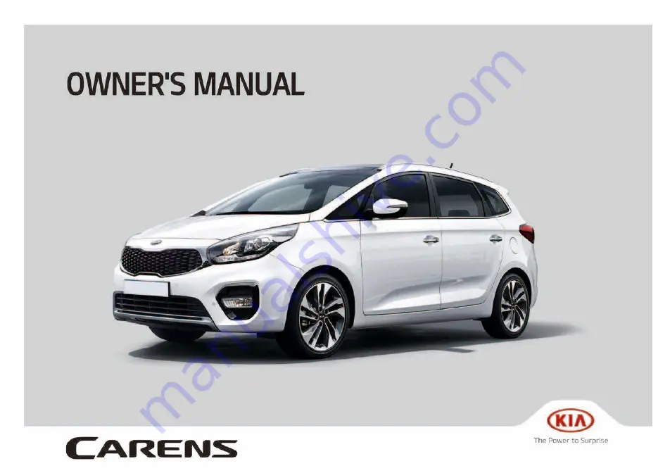 Kia Carens 2017 Скачать руководство пользователя страница 1