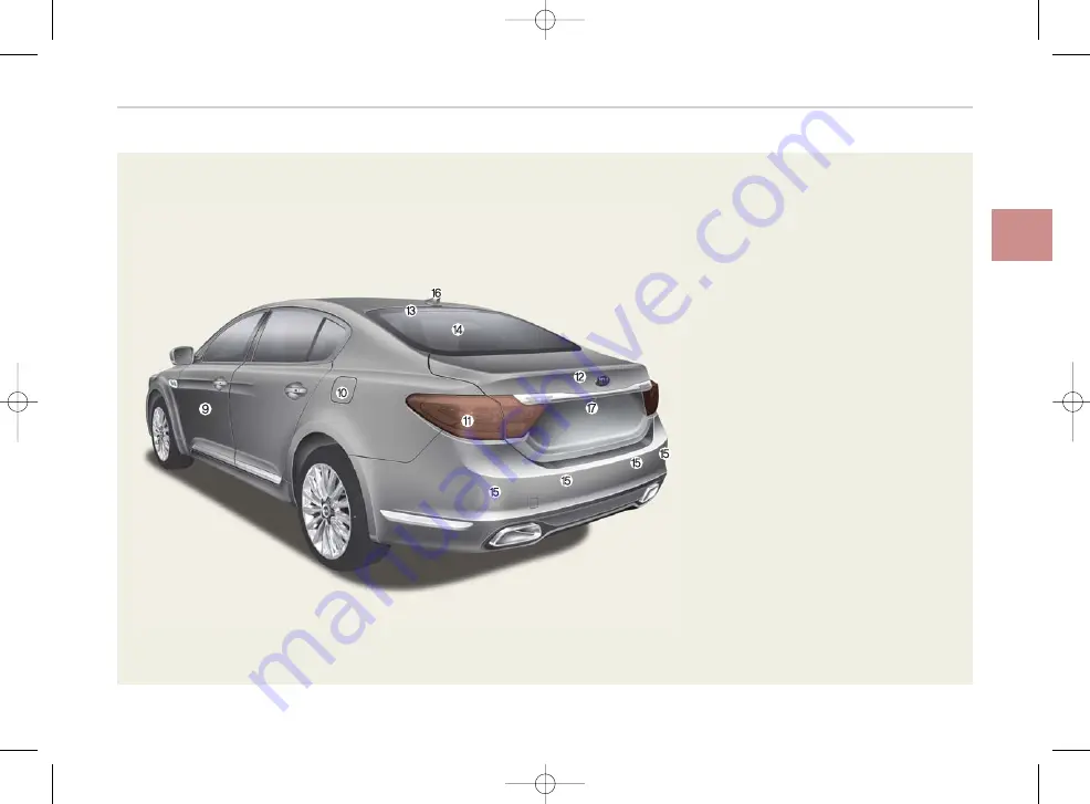 Kia K 900 2015 Owner'S Manual Download Page 13