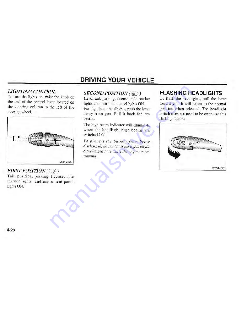 Kia Magentis 2003 Owner'S Manual Download Page 107