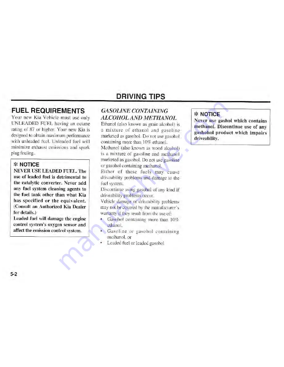 Kia Magentis 2003 Owner'S Manual Download Page 138