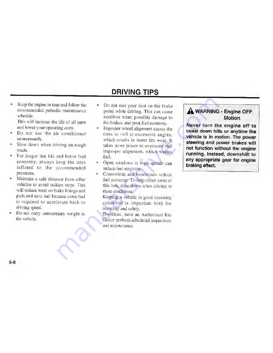 Kia Magentis 2003 Owner'S Manual Download Page 142