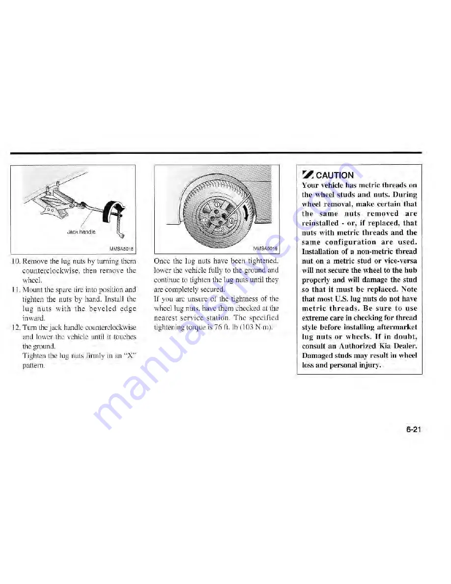 Kia Magentis 2003 Owner'S Manual Download Page 172