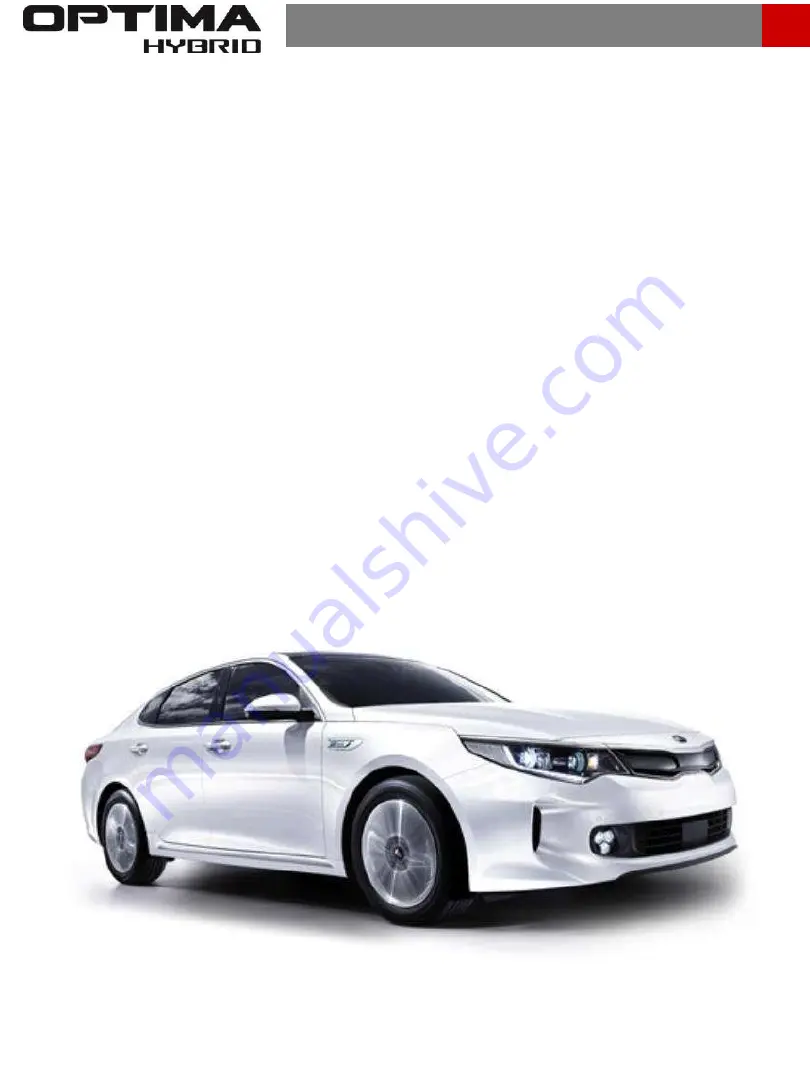 Kia Optima Hybrid Emergency Rescue Manual Manual Download Page 15