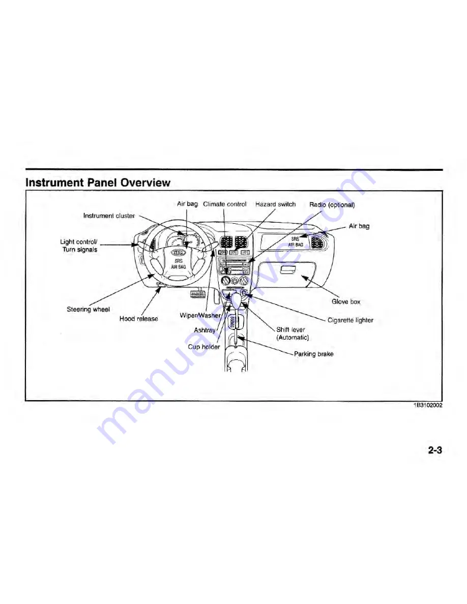 Kia Rio 2001 Owner'S Manual Download Page 8