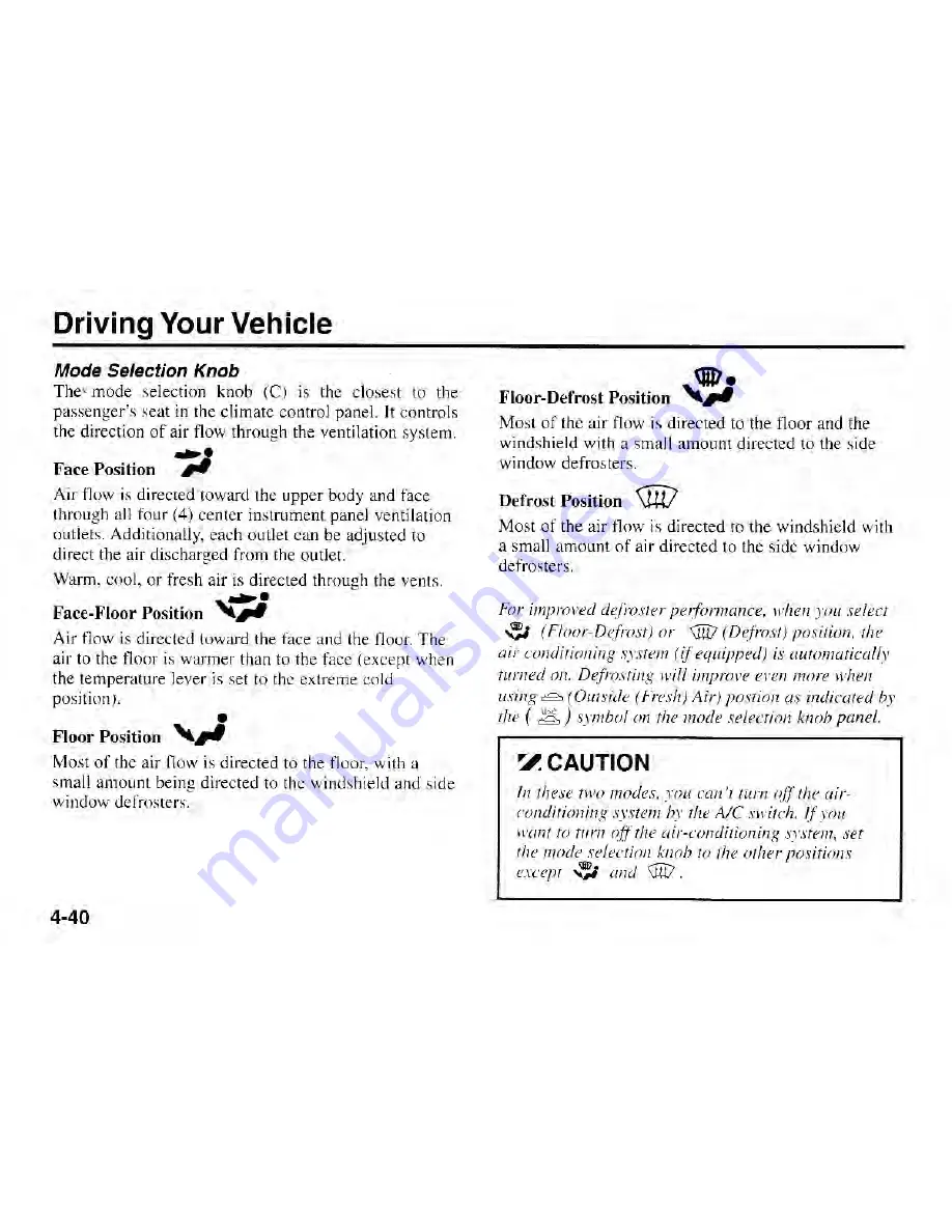 Kia Rio 2001 Owner'S Manual Download Page 104