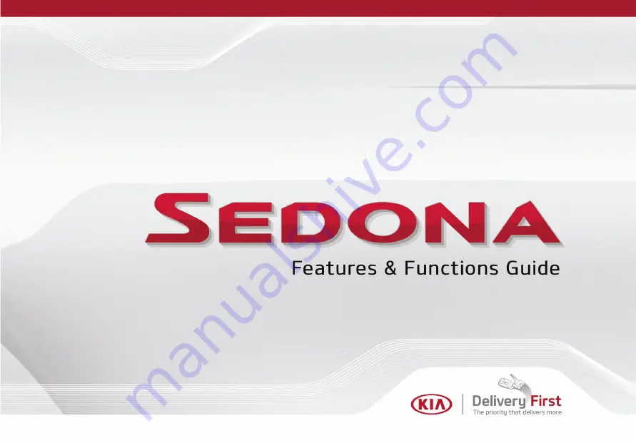 Kia SEDONA 2018 Features & Functions Manual Download Page 1