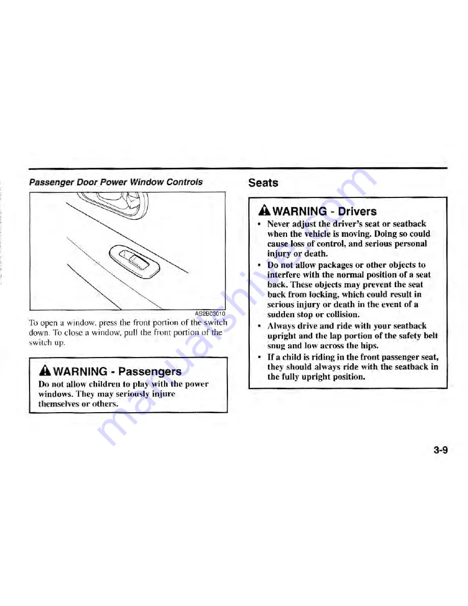 Kia SEPHIA 2000 Owner'S Manual Download Page 19