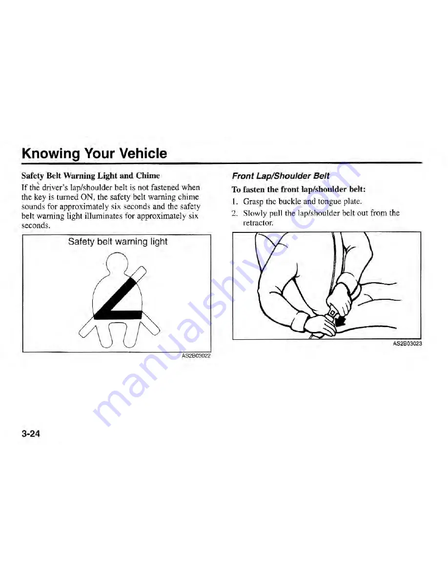 Kia SEPHIA 2000 Owner'S Manual Download Page 34