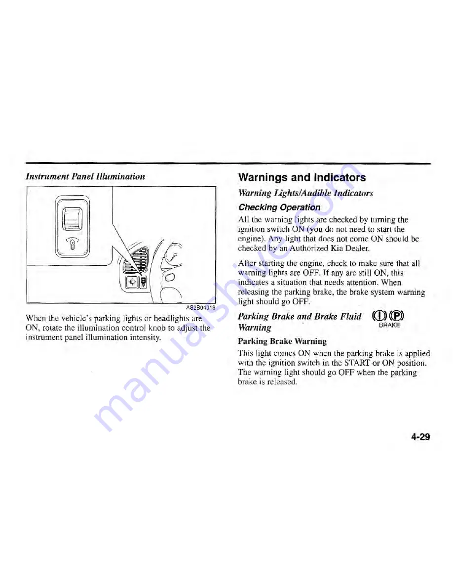 Kia SEPHIA 2000 Owner'S Manual Download Page 90