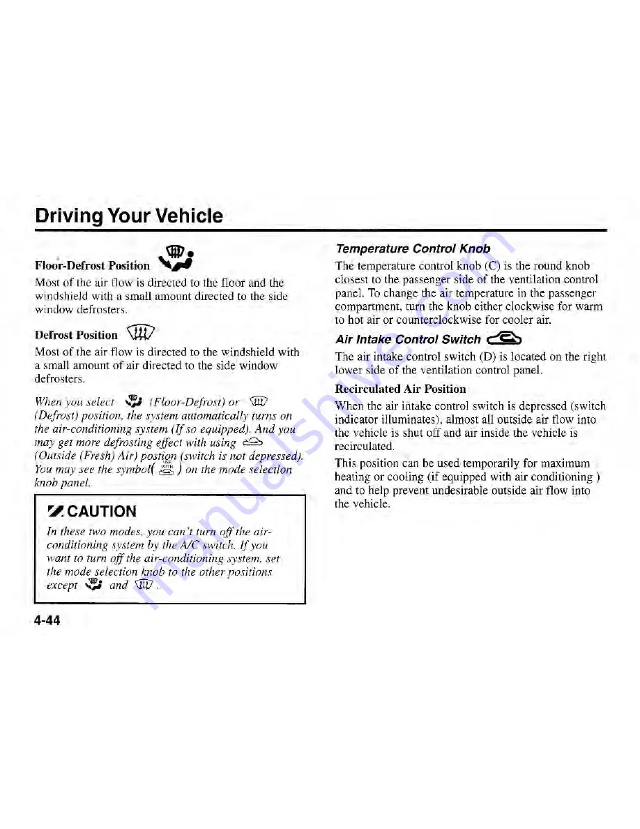 Kia SEPHIA 2000 Owner'S Manual Download Page 105