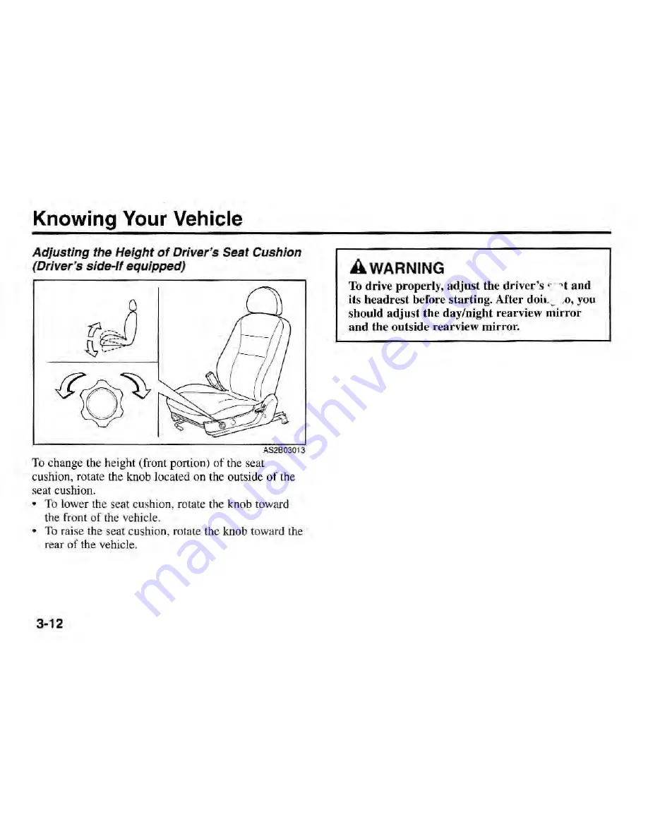 Kia Sephia 2001 Owner'S Manual Download Page 21