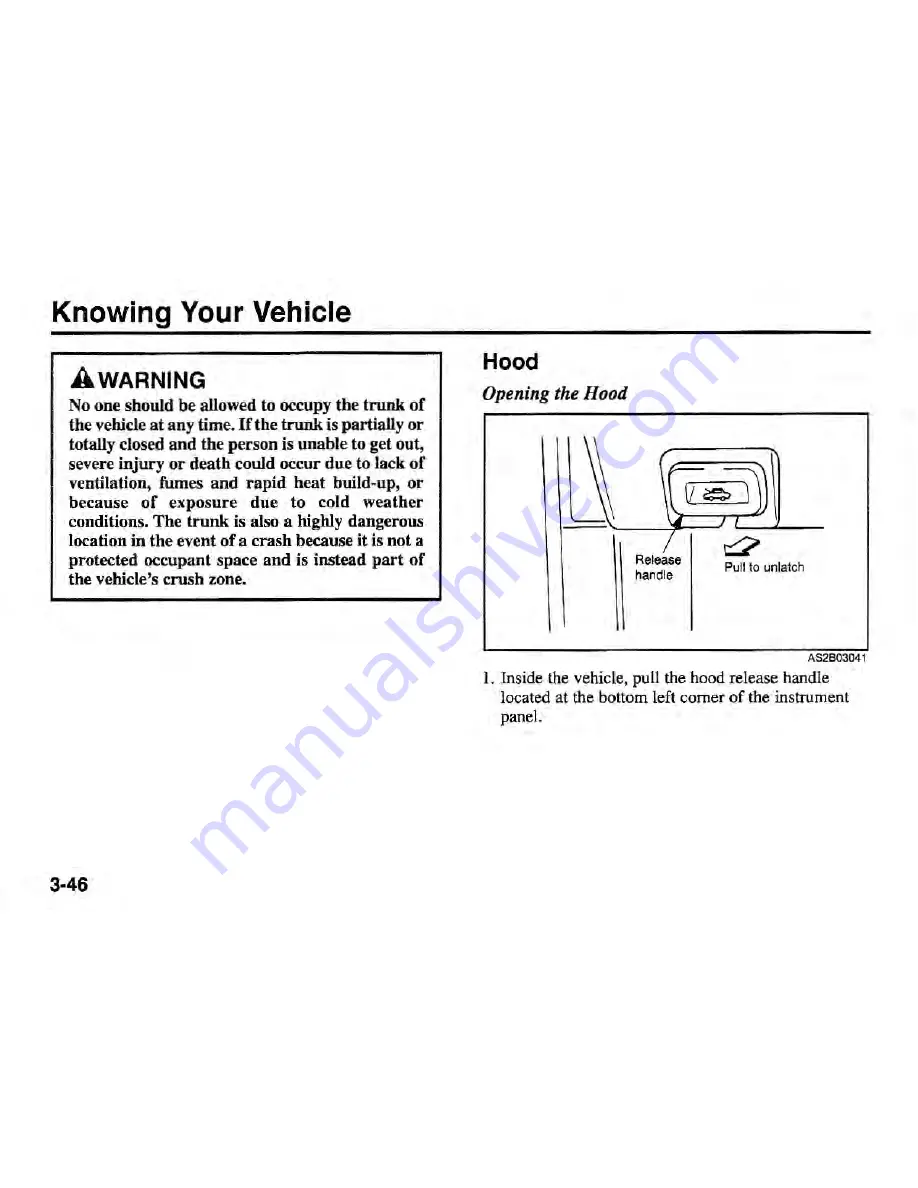 Kia Sephia 2001 Owner'S Manual Download Page 55