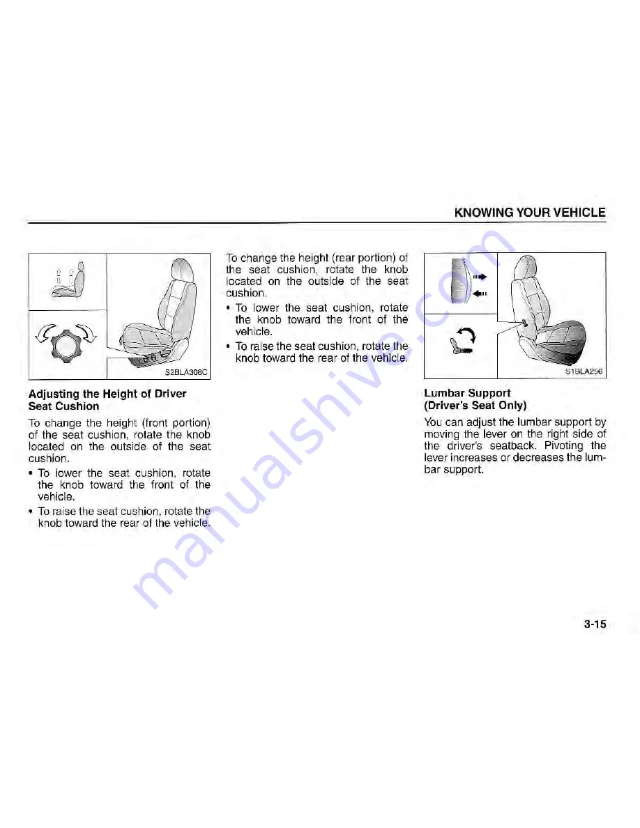 Kia Sorenro 2004 Owner'S Manual Download Page 22