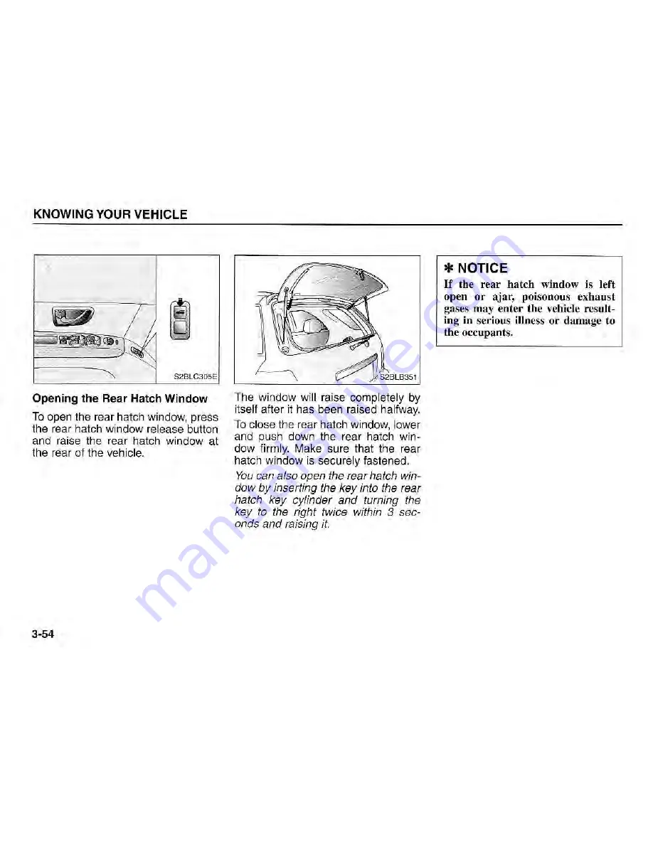 Kia Sorenro 2004 Owner'S Manual Download Page 61