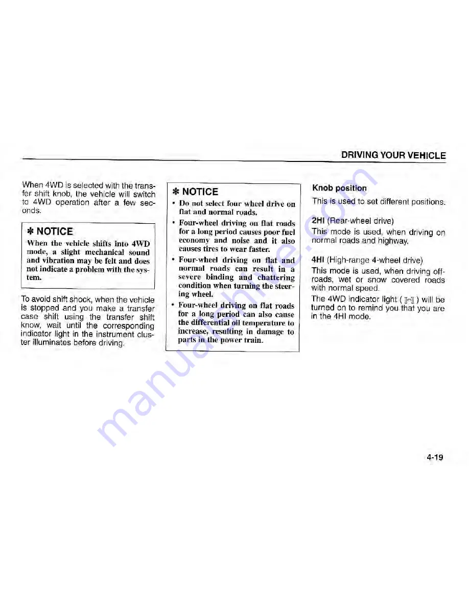 Kia Sorenro 2004 Owner'S Manual Download Page 101