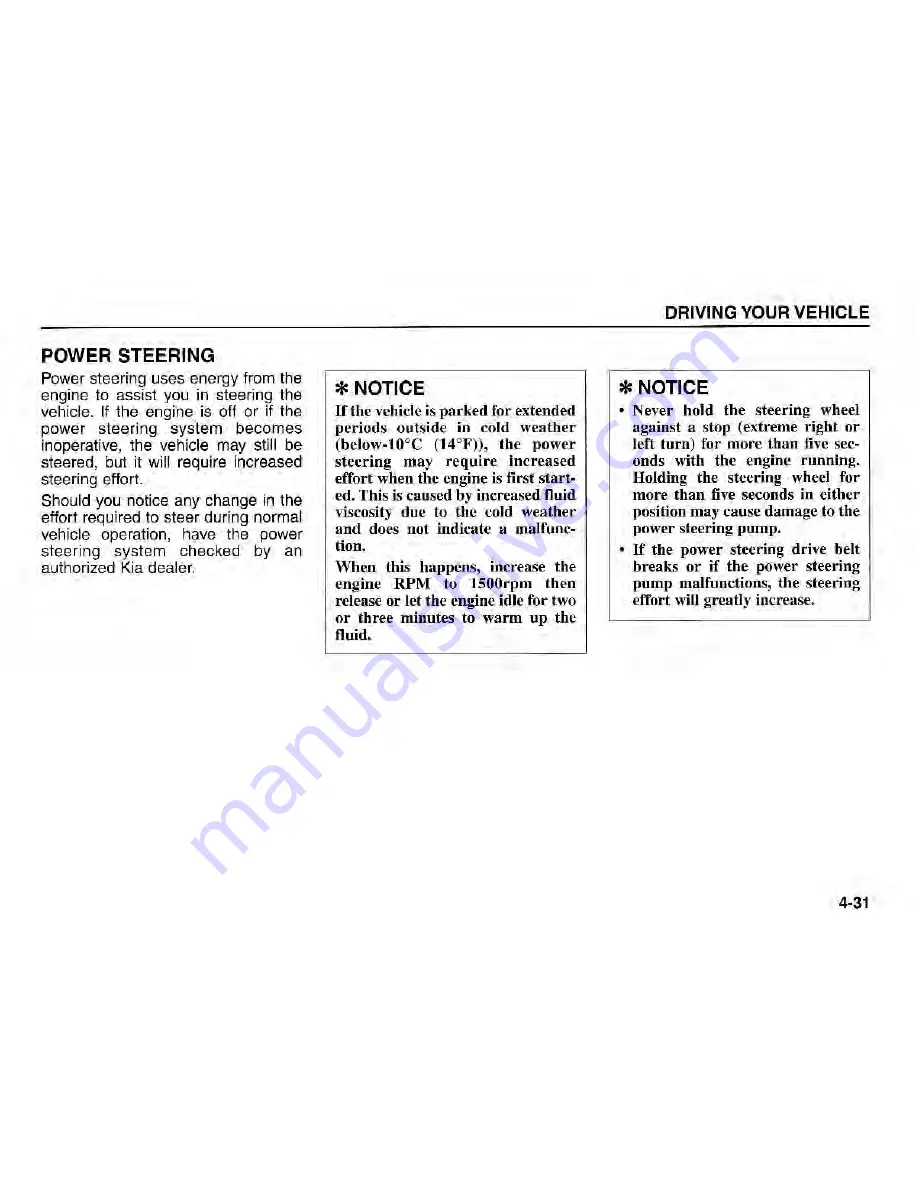 Kia Sorenro 2004 Owner'S Manual Download Page 113