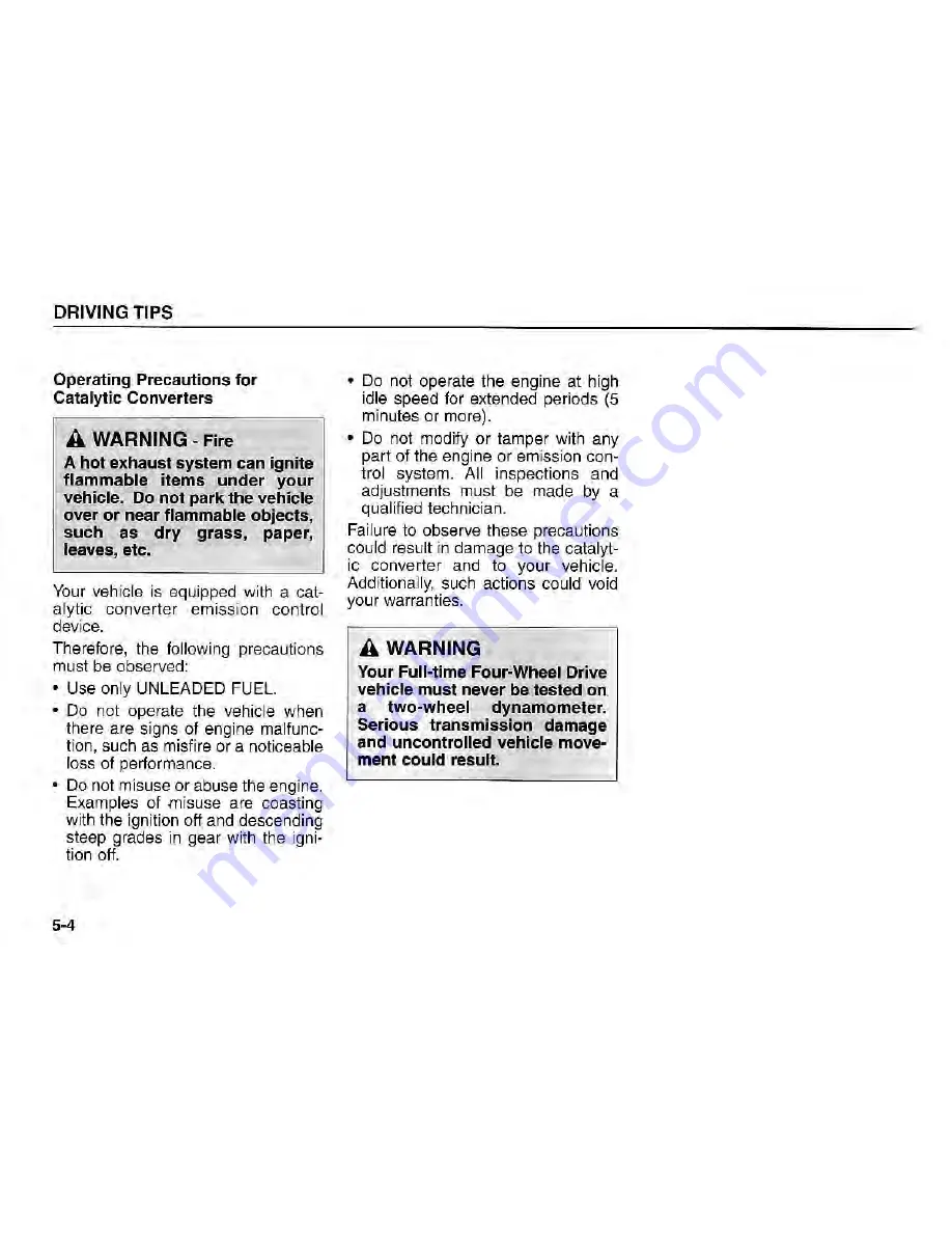 Kia Sorenro 2004 Owner'S Manual Download Page 169