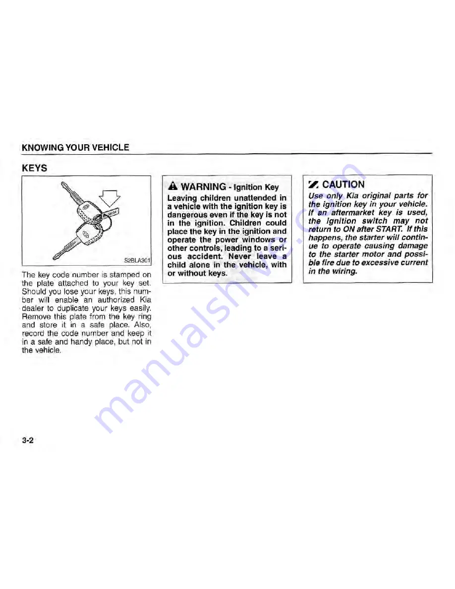 Kia Sorento 2005 Owner'S Manual Download Page 9