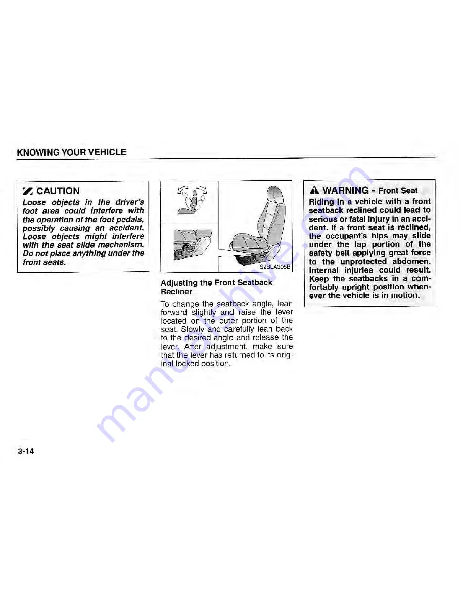 Kia Sorento 2005 Owner'S Manual Download Page 21