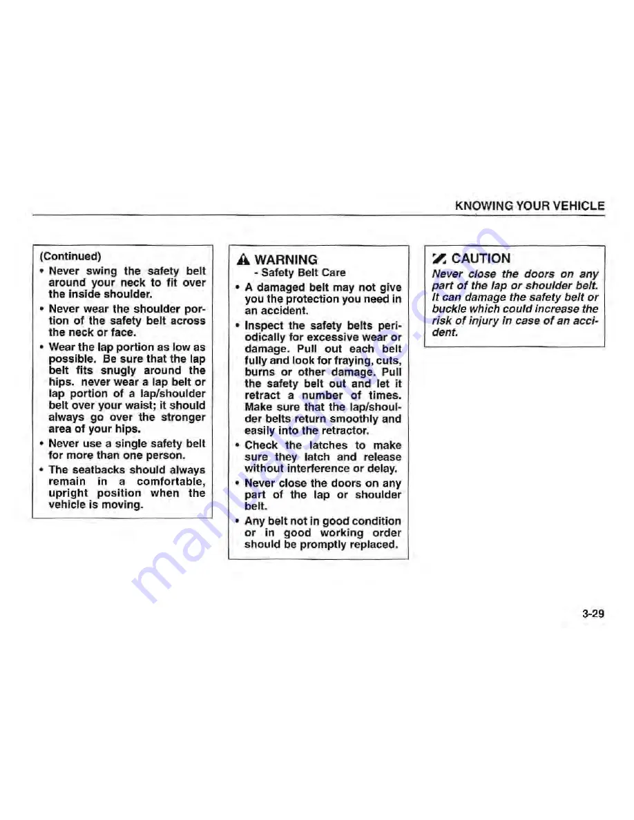 Kia Sorento 2005 Owner'S Manual Download Page 36