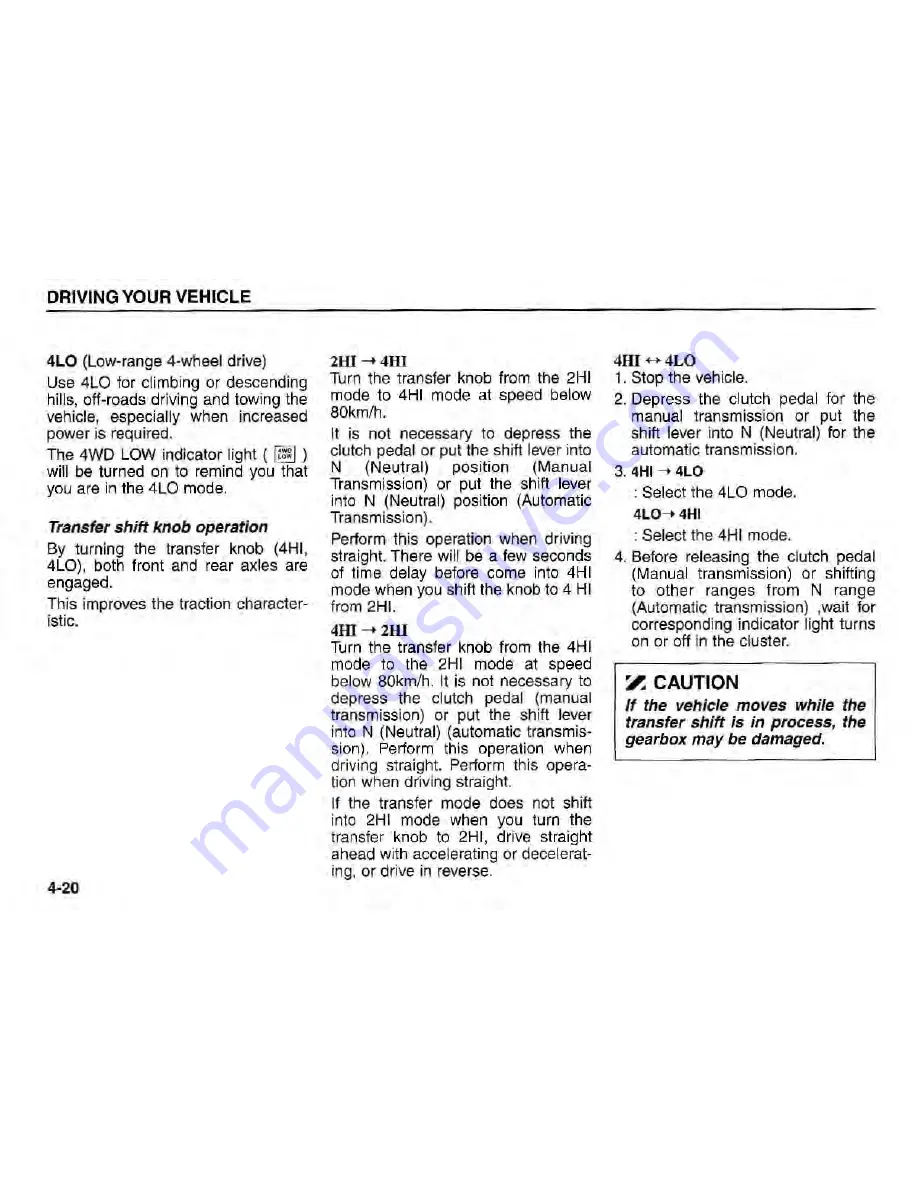 Kia Sorento 2005 Owner'S Manual Download Page 101