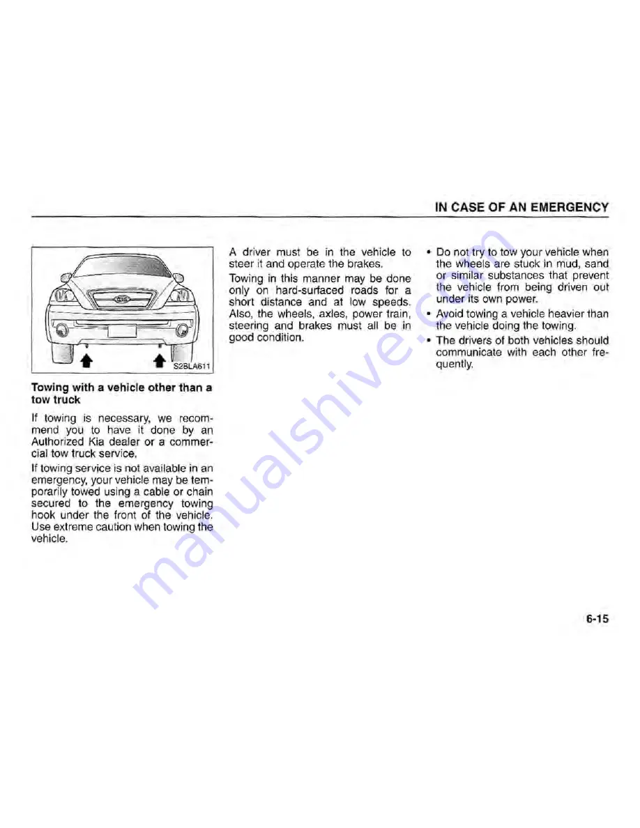 Kia Sorento 2005 Owner'S Manual Download Page 222