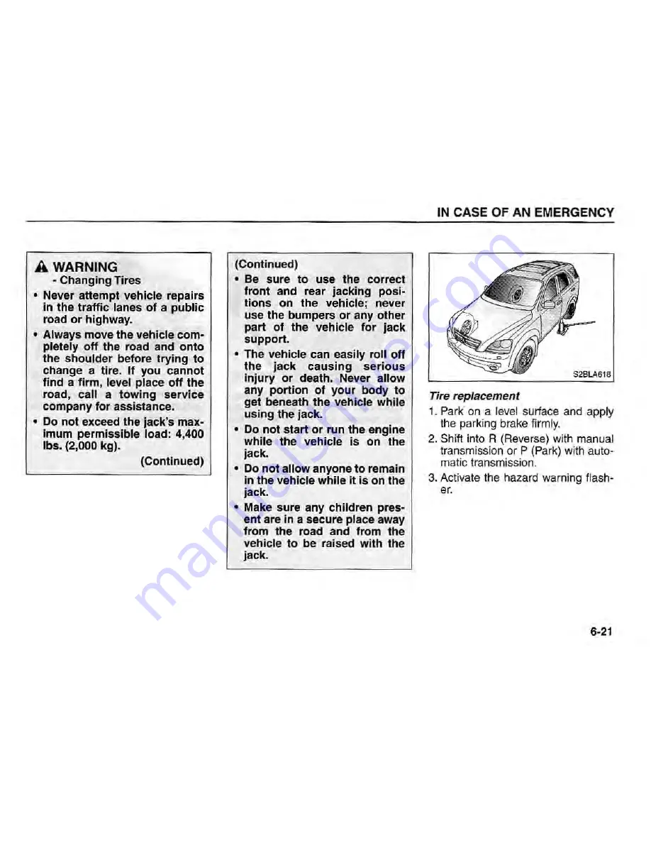 Kia Sorento 2005 Owner'S Manual Download Page 228