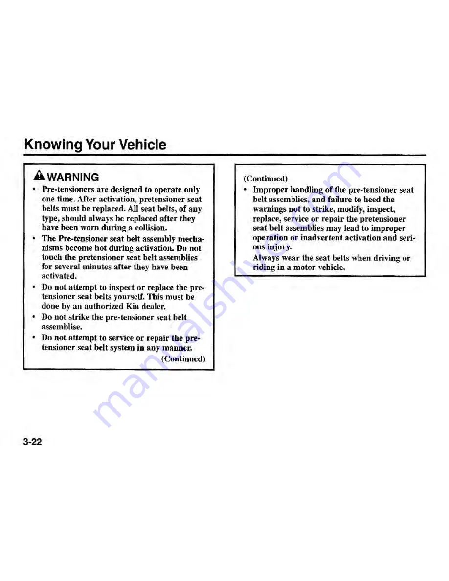 Kia Spectra 2003 Owner'S Manual Download Page 33