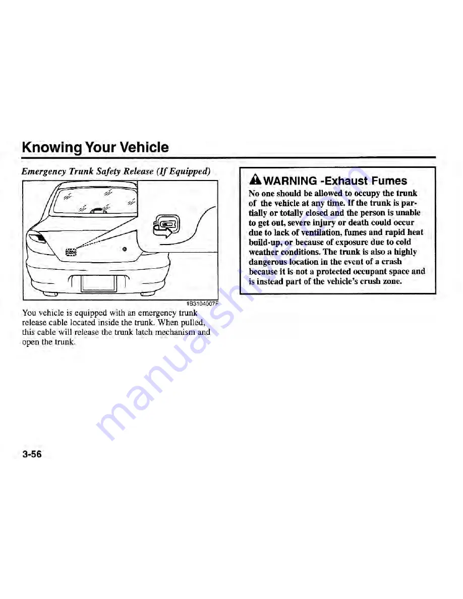 Kia Spectra 2003 Owner'S Manual Download Page 67