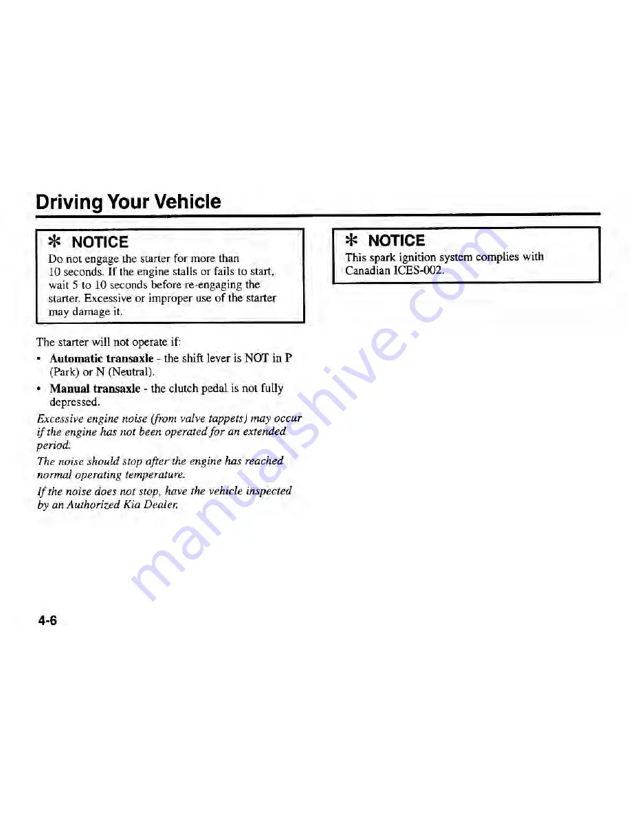 Kia Spectra 2003 Owner'S Manual Download Page 88