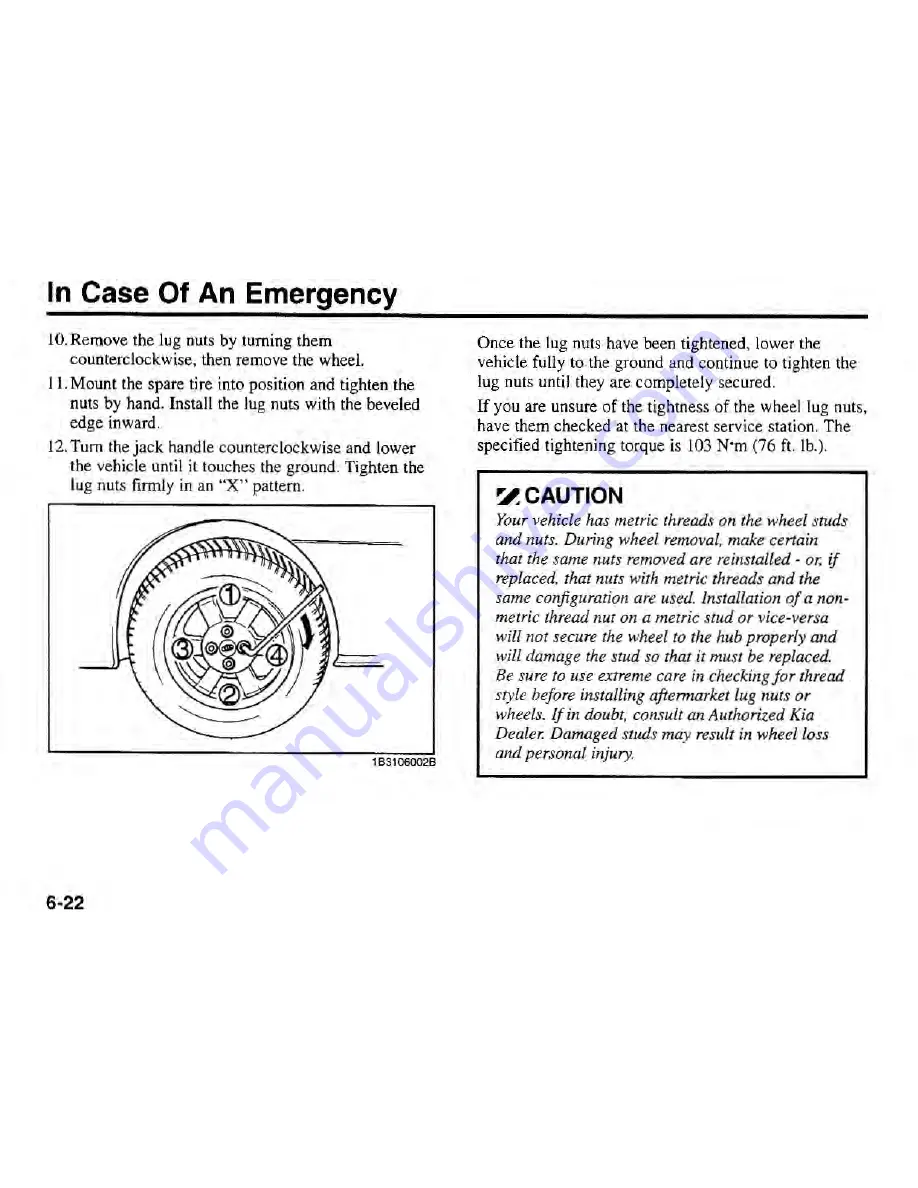 Kia Spectra 2003 Owner'S Manual Download Page 172