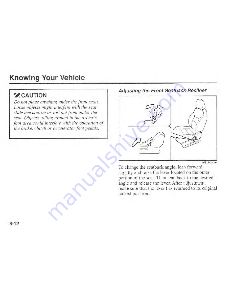 Kia Sportage 2001 Owner'S Manual Download Page 21