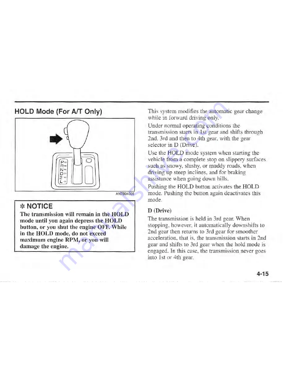 Kia Sportage 2001 Owner'S Manual Download Page 86