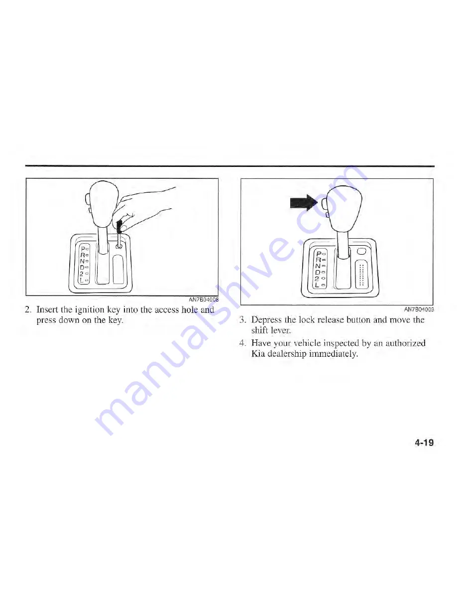 Kia Sportage 2001 Owner'S Manual Download Page 90