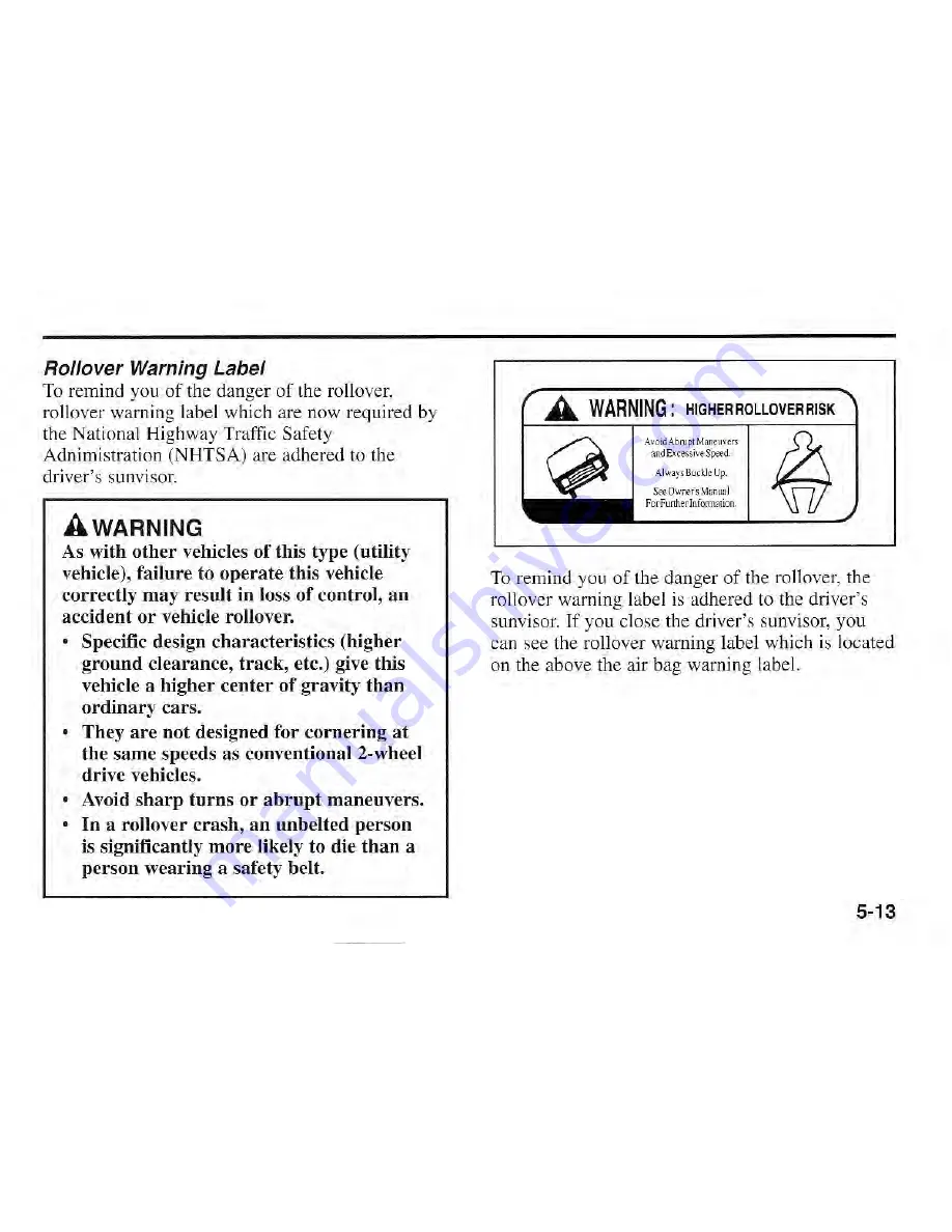 Kia Sportage 2001 Owner'S Manual Download Page 159