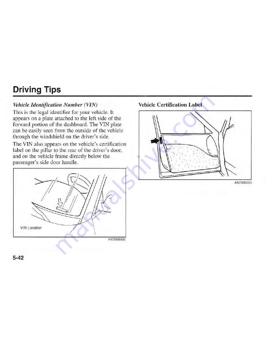 Kia Sportage 2001 Owner'S Manual Download Page 190