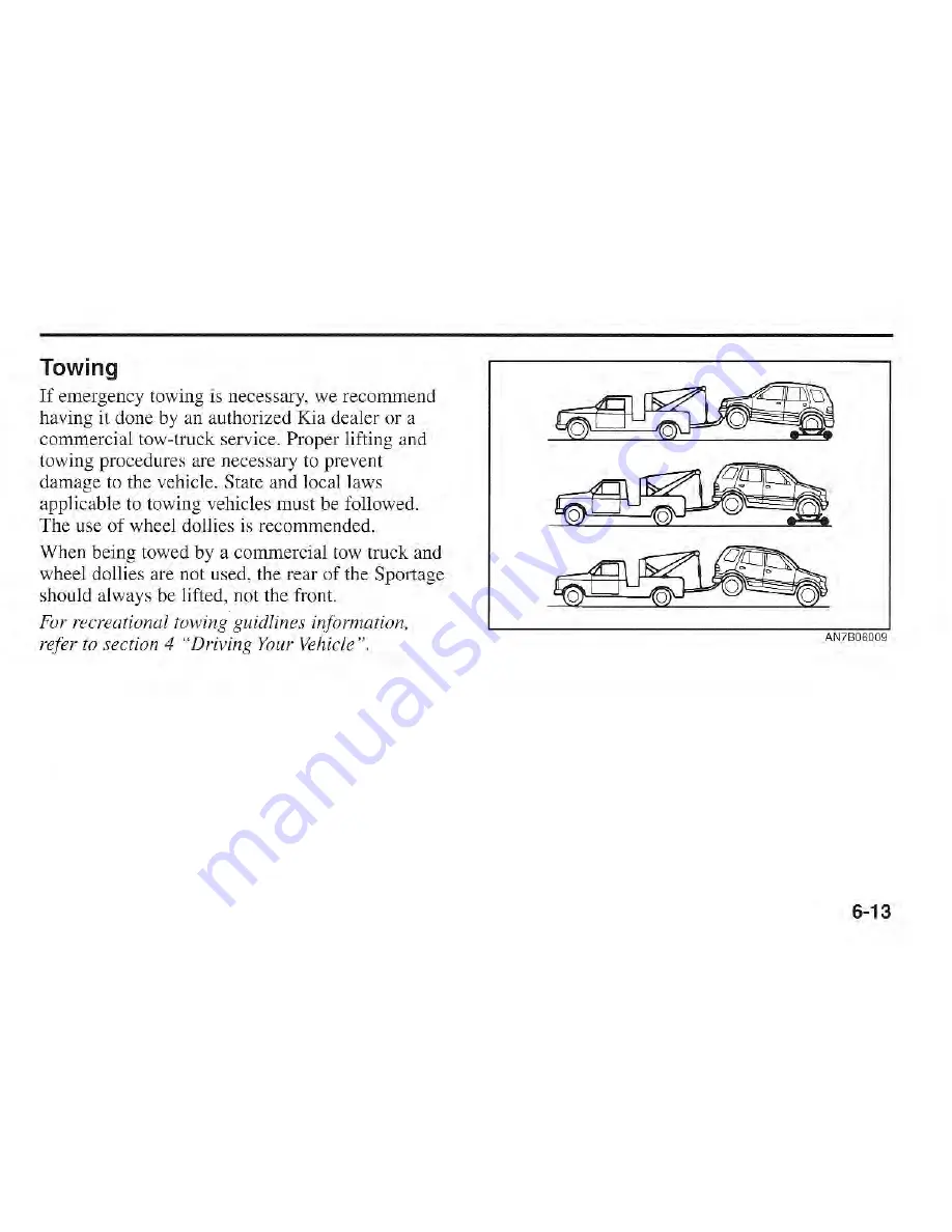 Kia Sportage 2001 Owner'S Manual Download Page 205