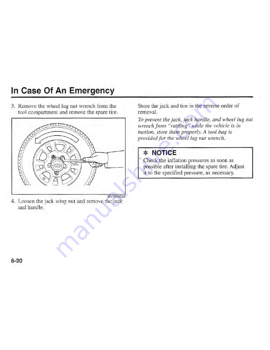 Kia Sportage 2001 Owner'S Manual Download Page 212