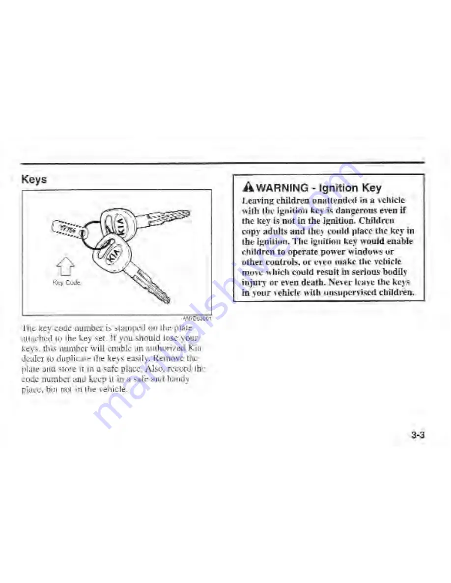 Kia Sportage 2002 Owner'S Manual Download Page 12