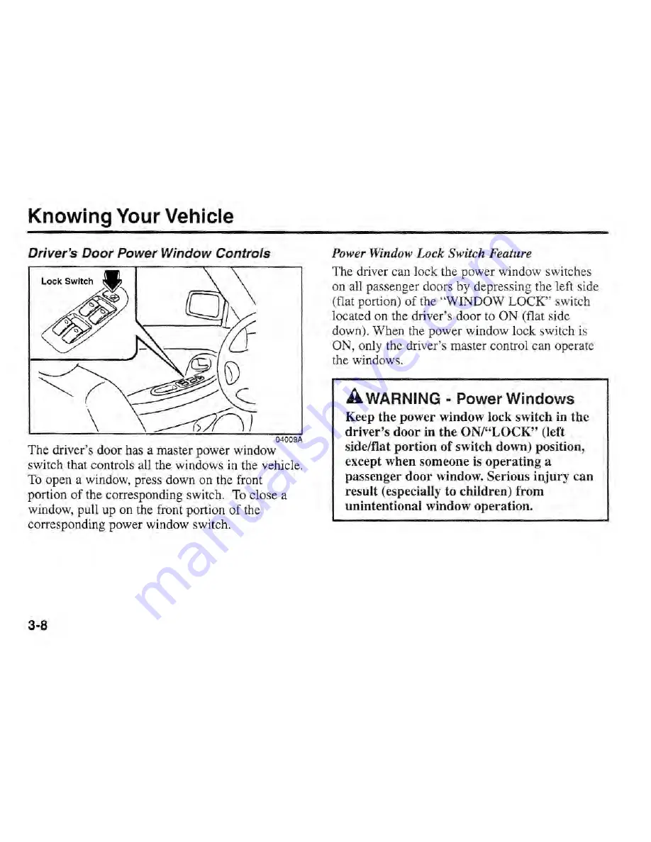 Kia Sportage 2002 Owner'S Manual Download Page 16