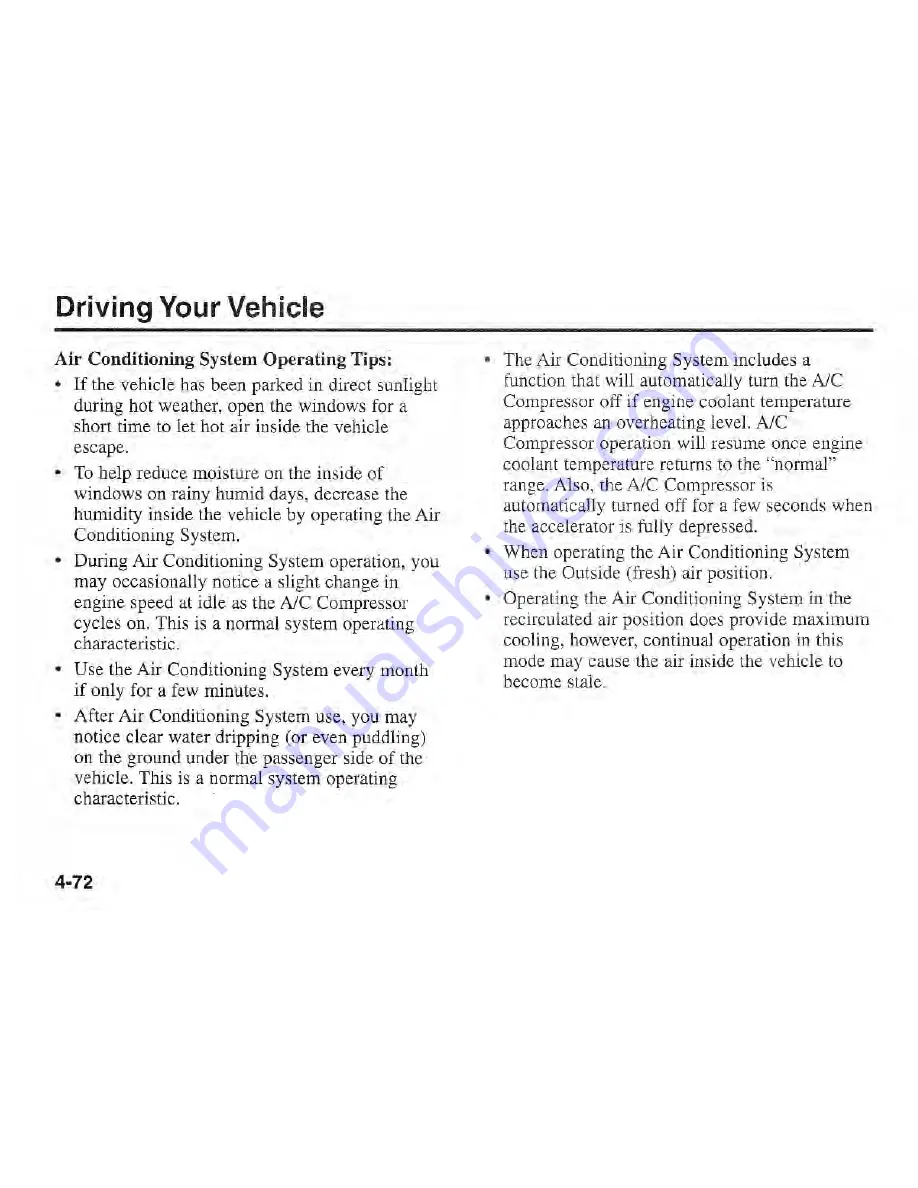 Kia Sportage 2002 Owner'S Manual Download Page 132