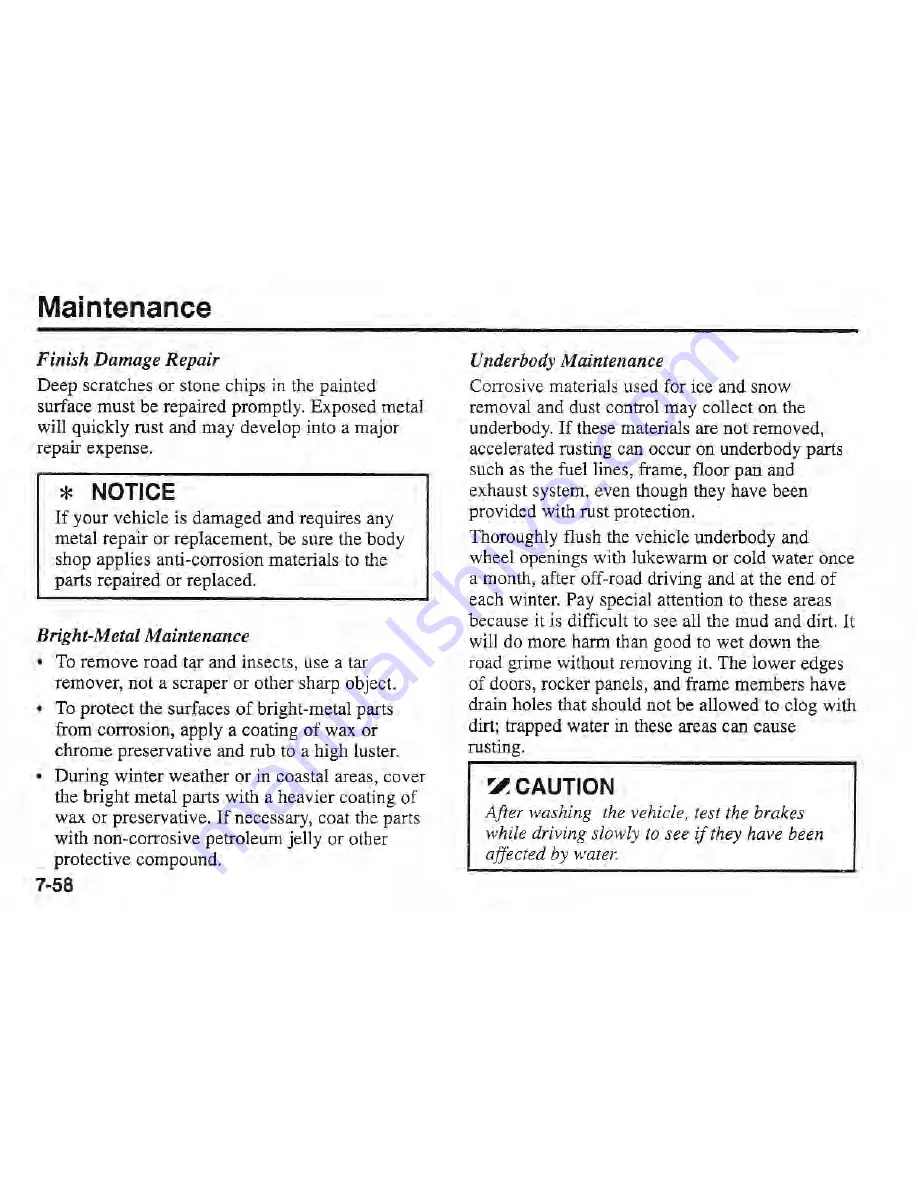 Kia Sportage 2002 Owner'S Manual Download Page 265