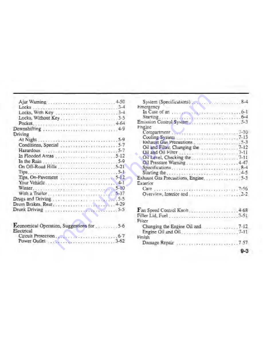 Kia Sportage 2002 Owner'S Manual Download Page 275