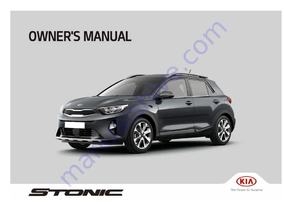 Kia Stonic Owner'S Manual Download Page 1